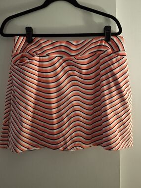 Tail White Label Striped Coral and Black Women’s Skort